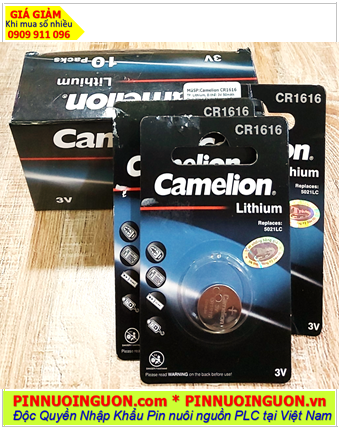 COMBO 1HỘP 10vỉ=10viên Pin Camelion CR1616 lithium 3v chính hãng _Giá chỉ 229.000đ/10vỉ